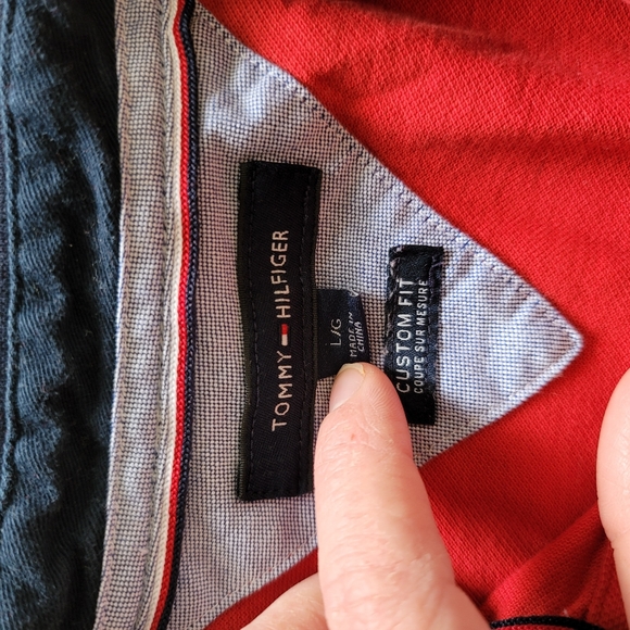 Mens Tommy Hilfiger Red Polo Shirt - Picture 2 of 8